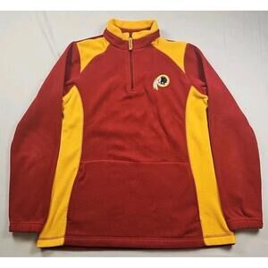 NFL Washington Redskins Half Zip Fleece Pullover Womens L Football